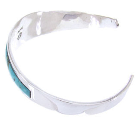 Multicolor Inlay Native American Mesa Design Cuff Bracelet YS67342